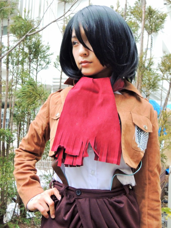 朝美穗香Mikasa Cosplay诱惑地大胆