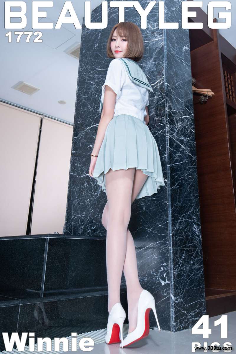 腿模Winnie《学生制服+吊带连衣裙》 [Beautyleg] No.1772 写真集