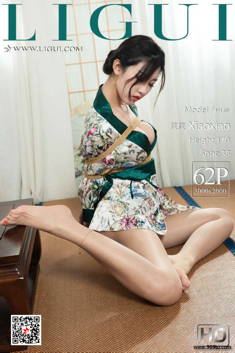 腿模筱筱《性感和服美束》 [丽柜Ligui] 写真集