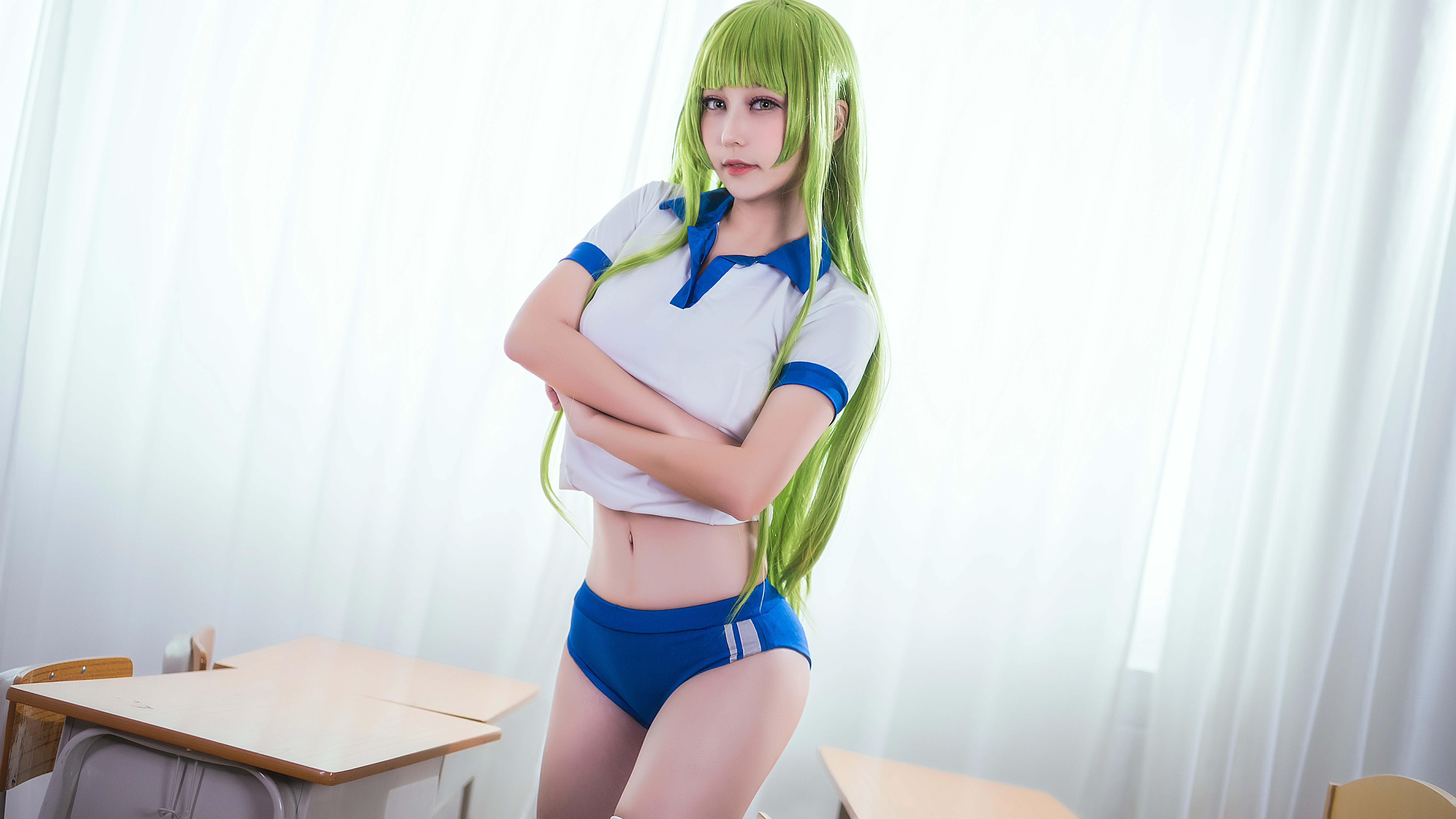 [STEAM]清纯丰满小萝莉 情趣制服加丝袜美腿 Cosplay 专辑