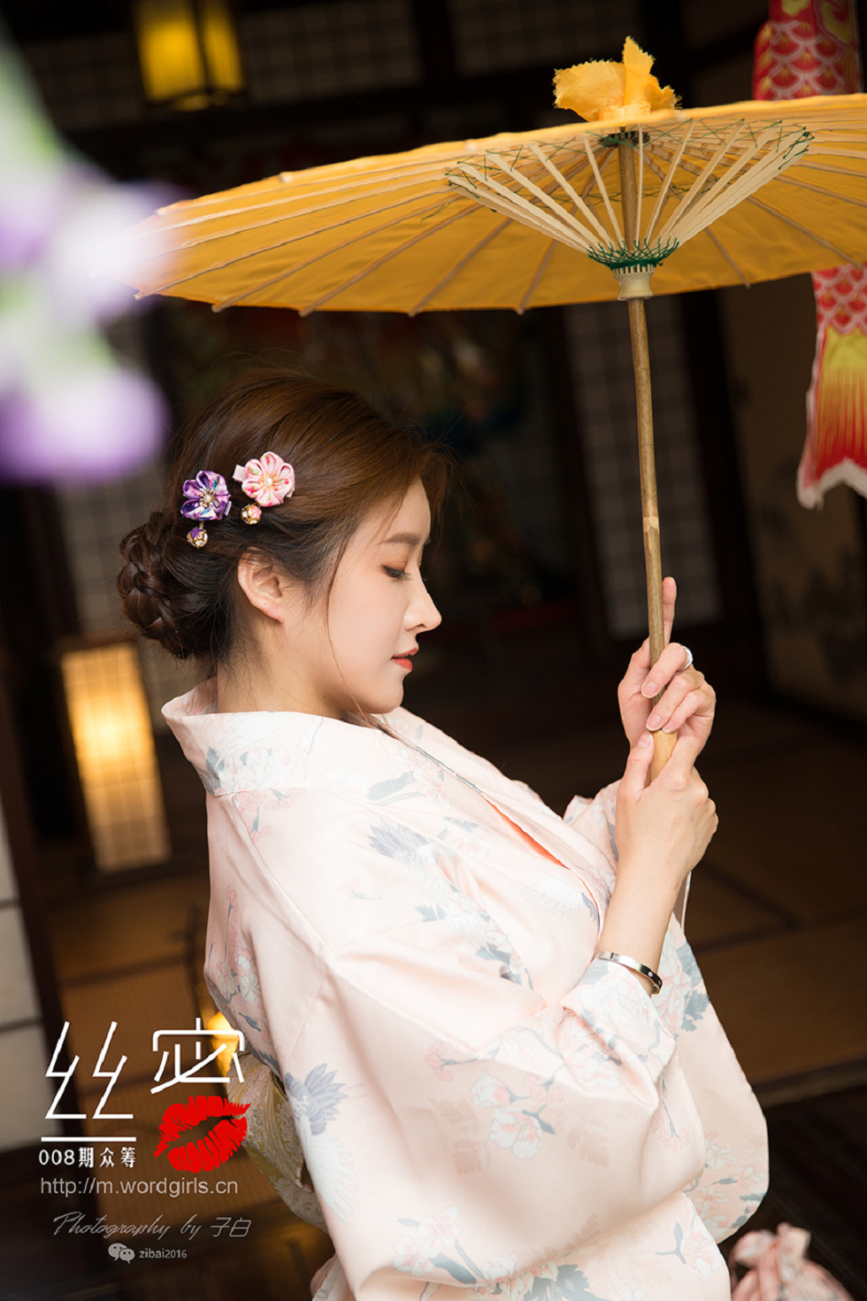 [Toutiao头条女神]No.734_嫩模JennyR008期丝蜜众筹回报之和风花与蛇诱惑写真18P_极品性感美女