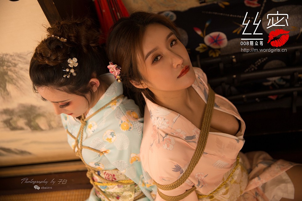 [Toutiao头条女神]No.S011_嫩模JennyR和风花与蛇主题性感姐妹花私房捆绑诱惑写真86P_极品性感美女