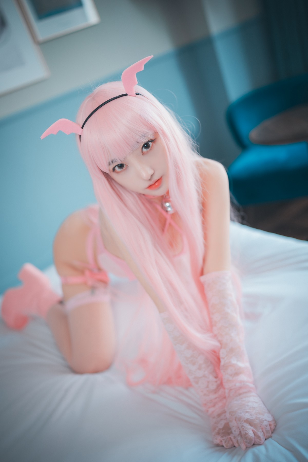 [DJAWA]No.187_模特Hanari_Pink Succubus主题性感粉色情趣内衣秀惹火身材诱惑写真123P_极品性感美女