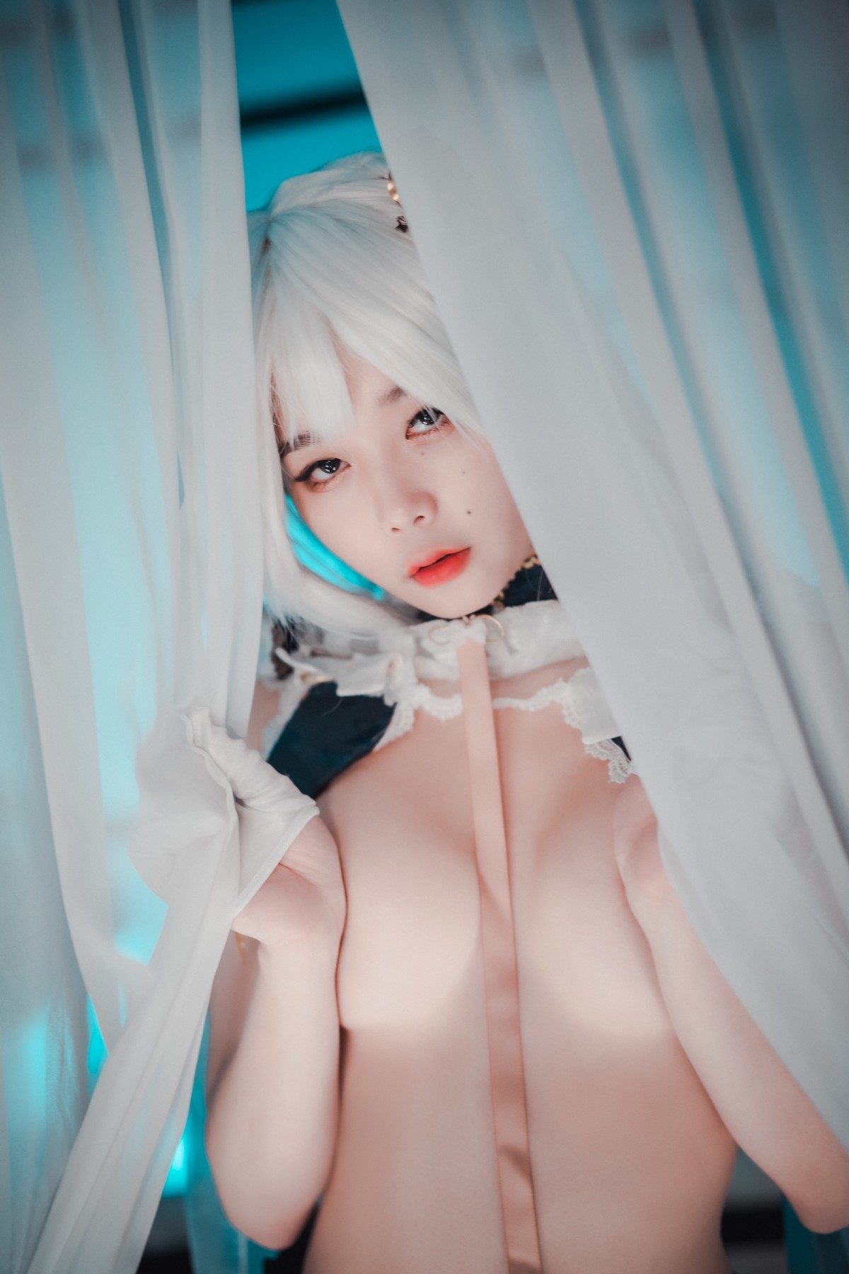 [DJAWA]No.189_模特Zia_Azure Horizons主题性感情趣旗袍露豪乳翘臀惹火诱惑写真55P_极品性感美女