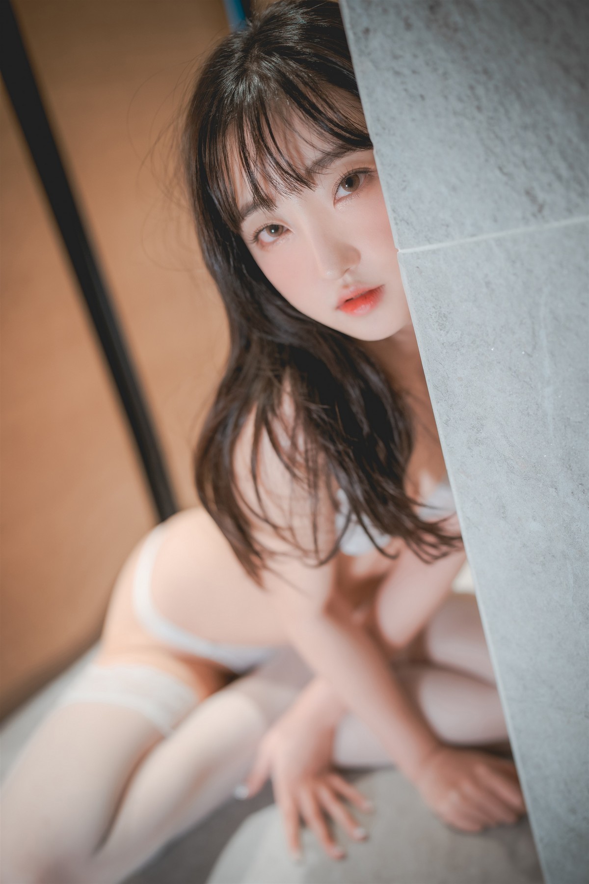 [DJAWA]No.190_模特Hanari_Champagne Mesh主题性感白色内衣秀火辣身材诱惑写真109P_极品性感美女