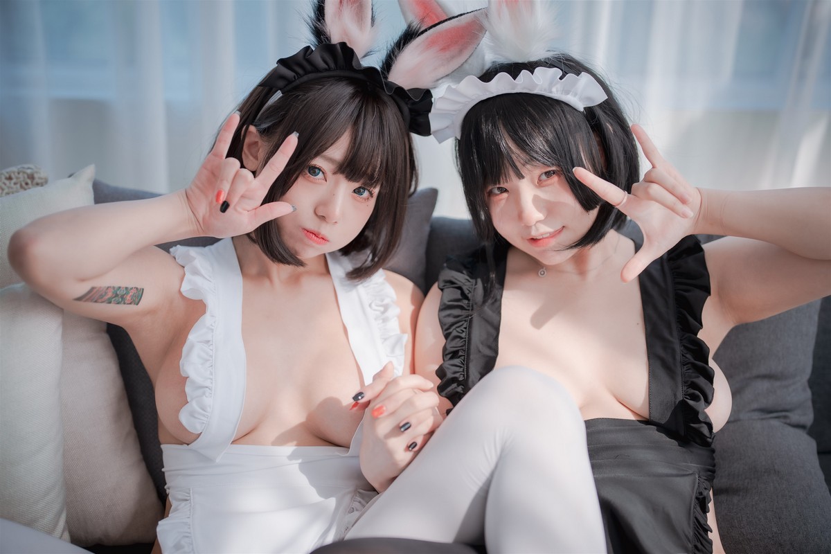 [DJAWA]No.193_模特Maruemon & Mimmi_Maid Mansion主题性感姐妹花私房诱惑写真121P_极品性感美女