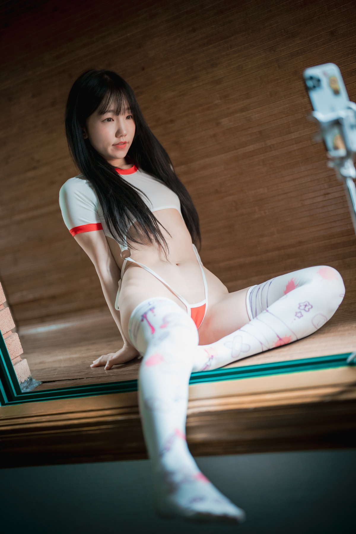 [DJAWA]No.177_模特Yeri_Private Athletic Class主题私房性感白色运动装迷人诱惑写真65P_极品性感美女