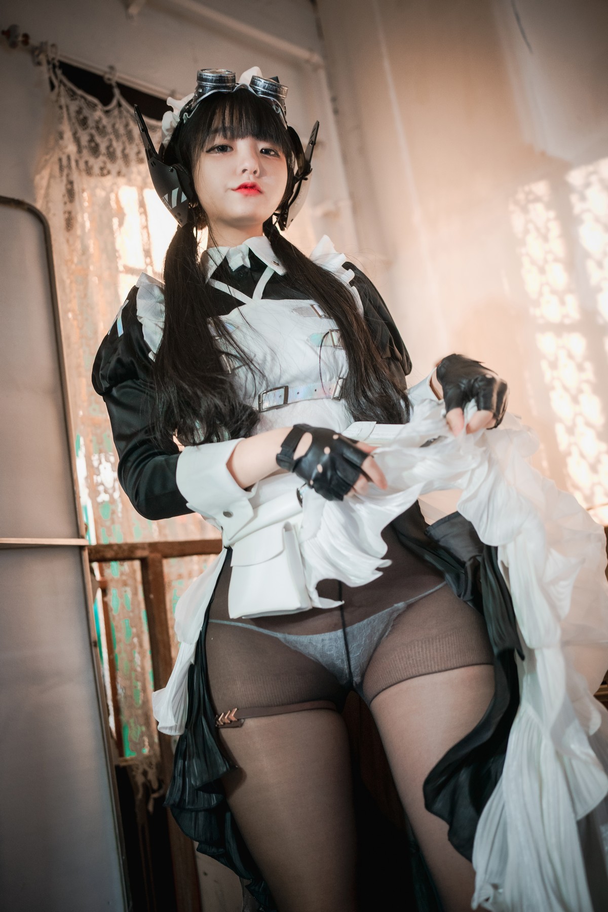 [DJAWA]No.160_模特Jenny_Combat Maid Mansion主题脱女仆装露三点式内衣诱惑写真121P_极品性感美女