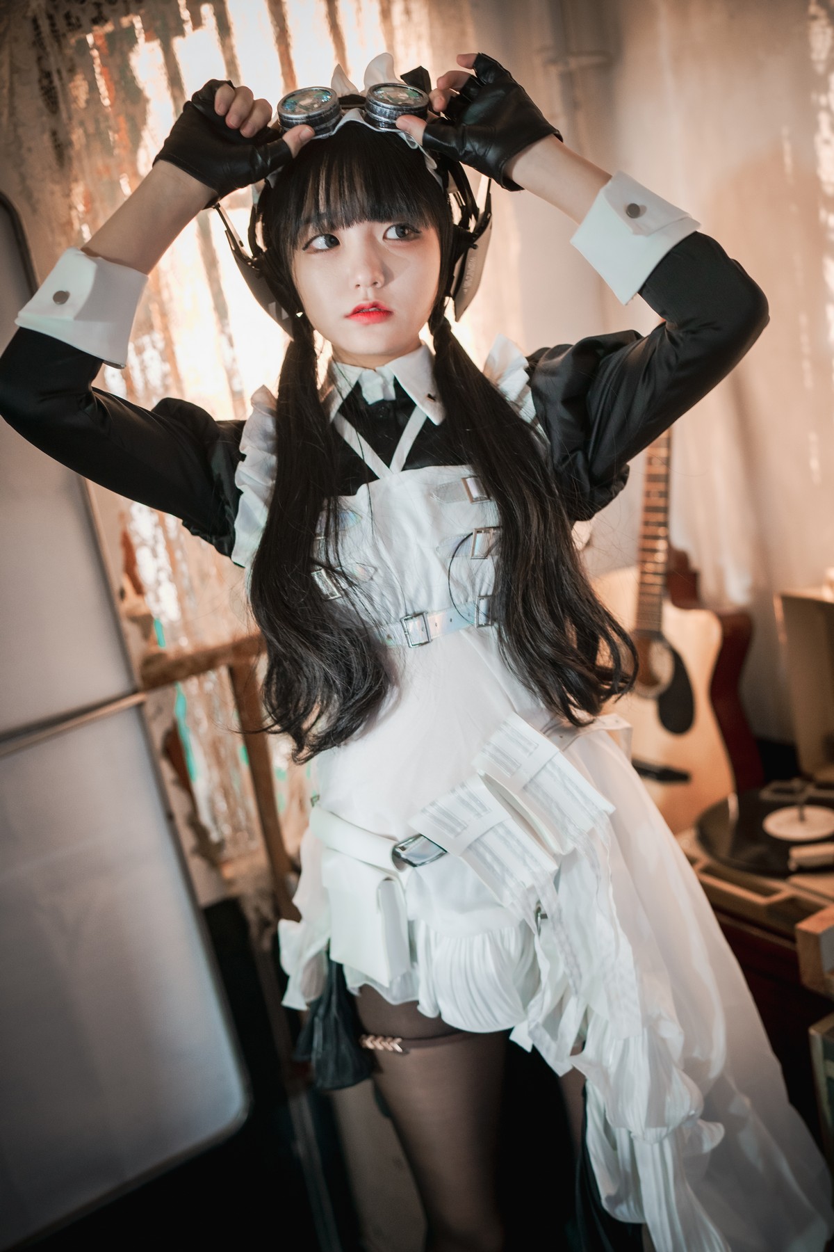 [DJAWA]No.160_模特Jenny_Combat Maid Mansion主题脱女仆装露三点式内衣诱惑写真121P_极品性感美女