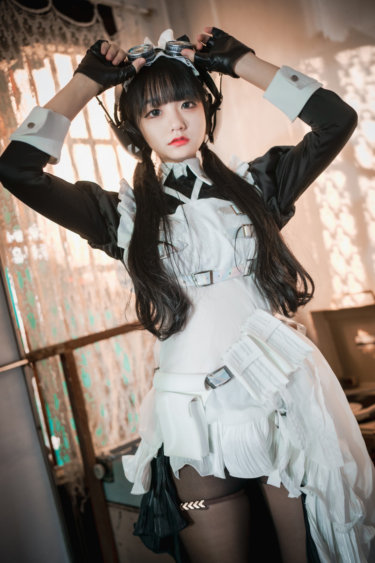 [DJAWA]No.160_模特Jenny_Combat Maid Mansion主题脱女仆装露三点式内衣诱惑写真121P_极品性感美女