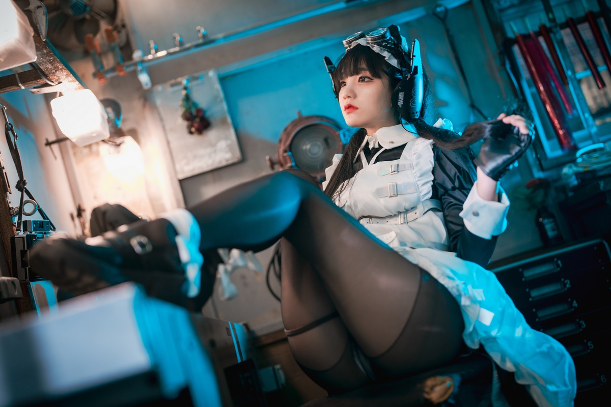 [DJAWA]No.160_模特Jenny_Combat Maid Mansion主题脱女仆装露三点式内衣诱惑写真121P_极品性感美女