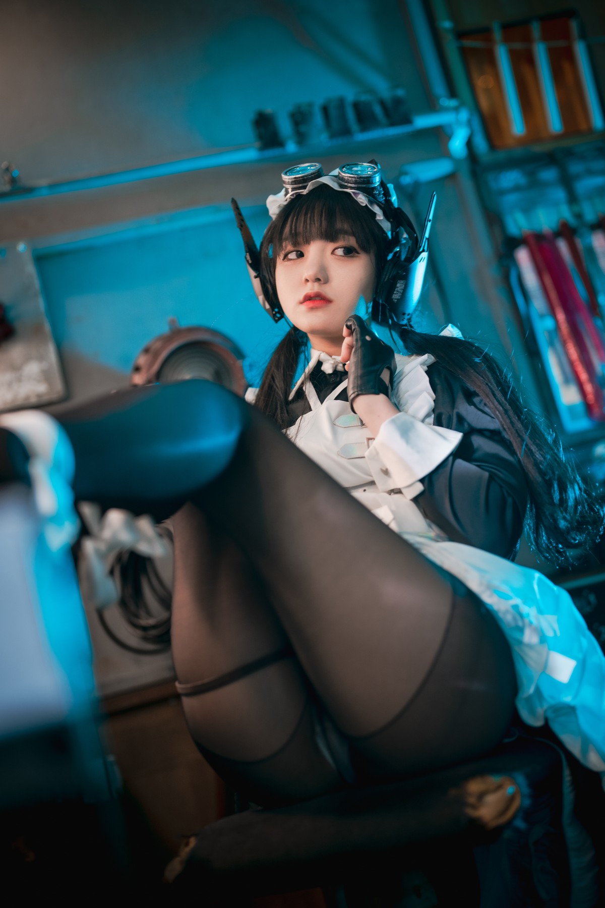 [DJAWA]No.160_模特Jenny_Combat Maid Mansion主题脱女仆装露三点式内衣诱惑写真121P_极品性感美女