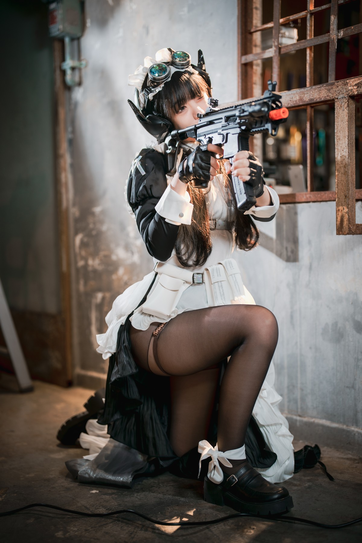 [DJAWA]No.160_模特Jenny_Combat Maid Mansion主题脱女仆装露三点式内衣诱惑写真121P_极品性感美女