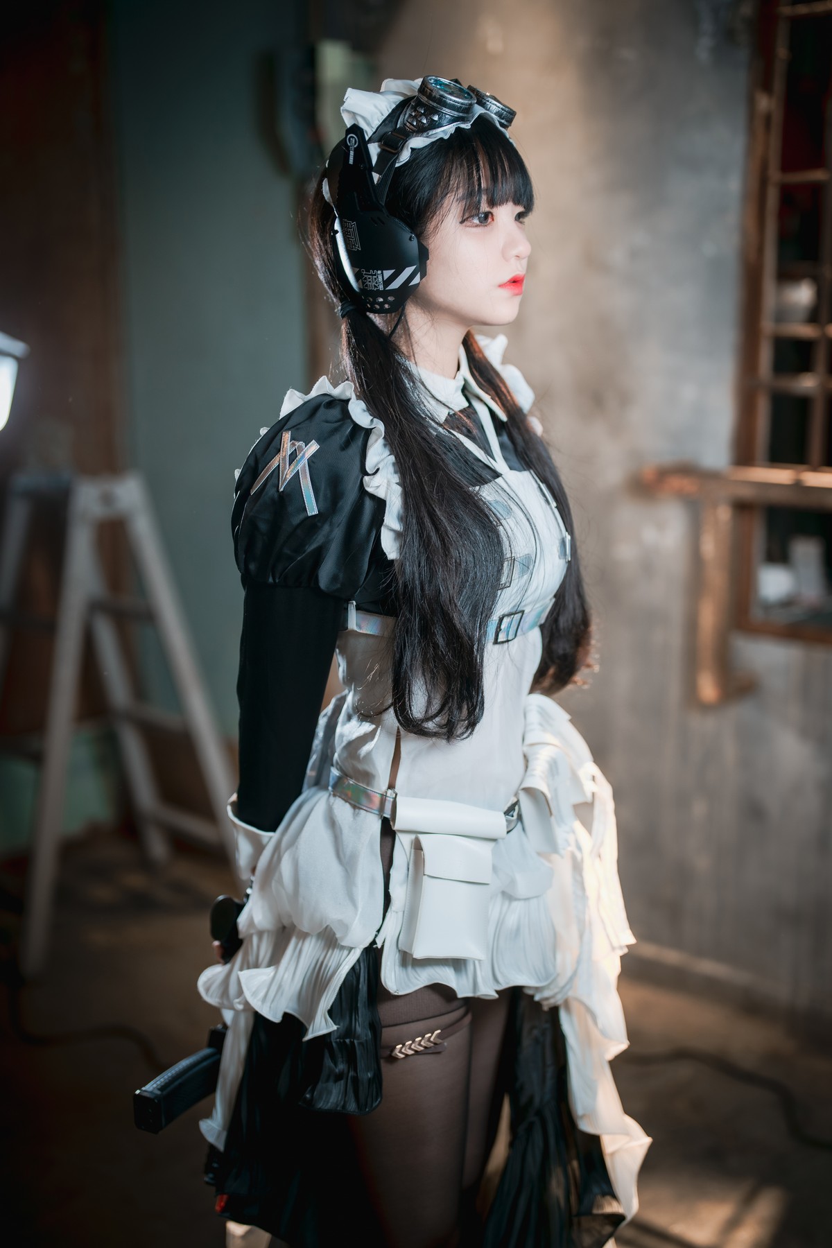 [DJAWA]No.160_模特Jenny_Combat Maid Mansion主题脱女仆装露三点式内衣诱惑写真121P_极品性感美女