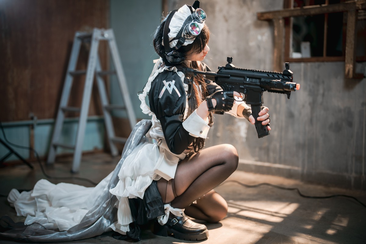 [DJAWA]No.160_模特Jenny_Combat Maid Mansion主题脱女仆装露三点式内衣诱惑写真121P_极品性感美女