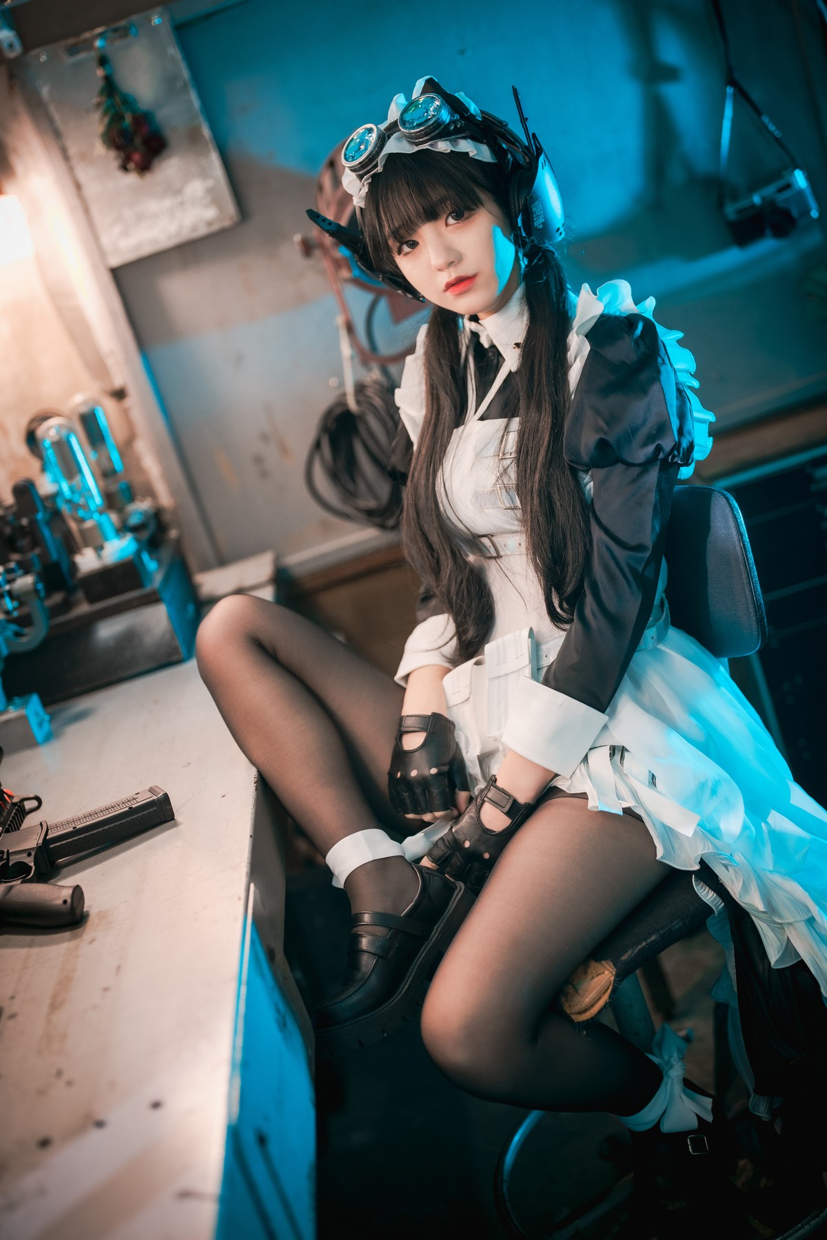 [DJAWA]No.160_模特Jenny_Combat Maid Mansion主题脱女仆装露三点式内衣诱惑写真121P_极品性感美女