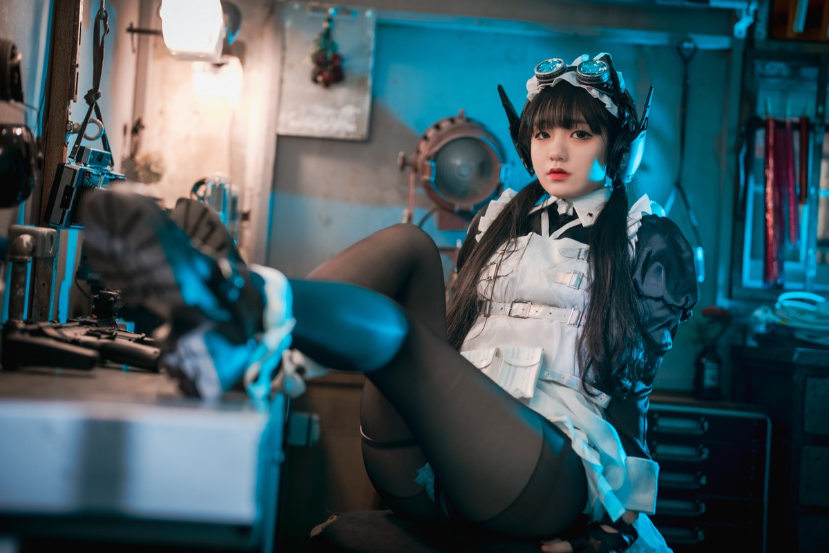 [DJAWA]No.160_模特Jenny_Combat Maid Mansion主题脱女仆装露三点式内衣诱惑写真121P_极品性感美女