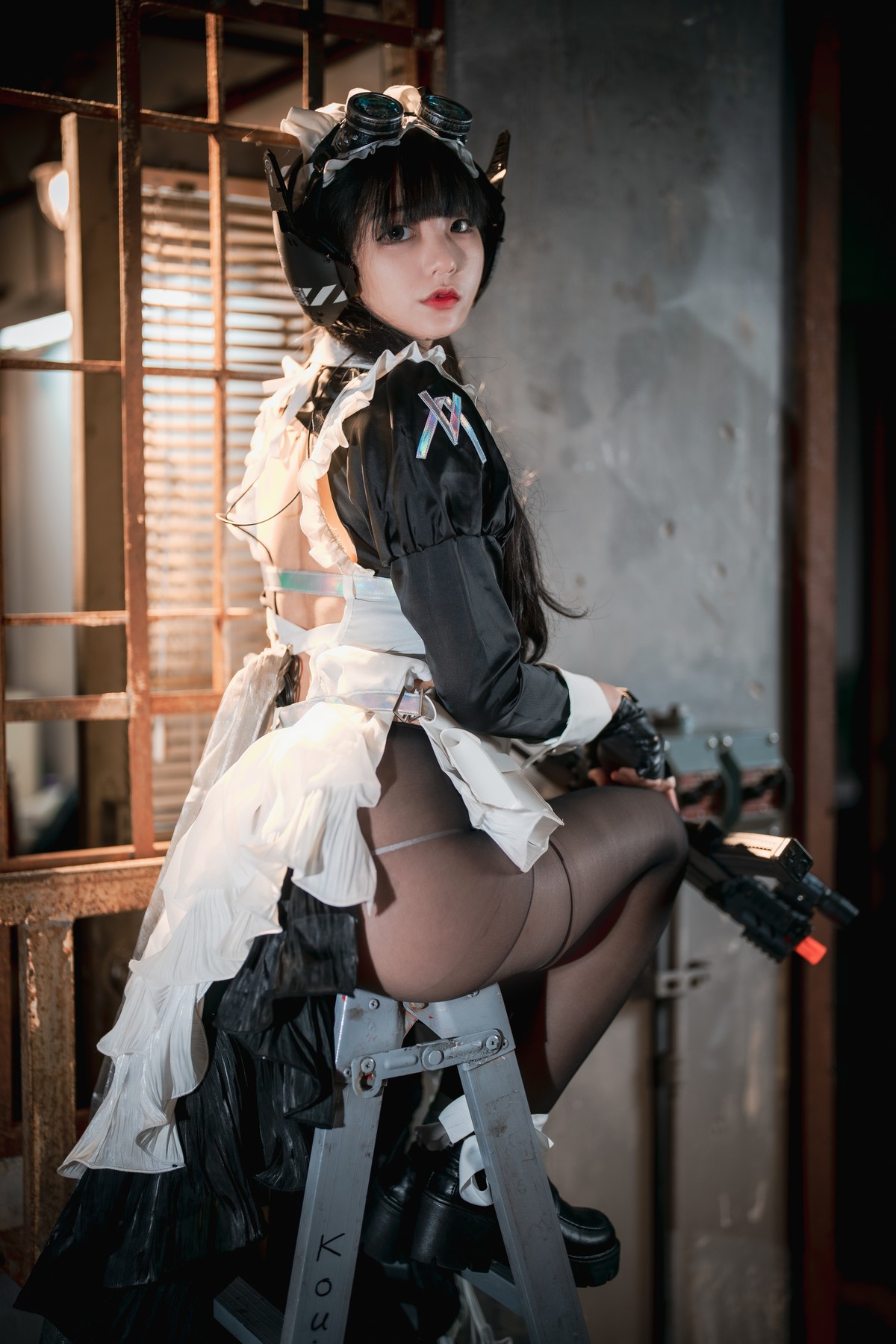 [DJAWA]No.160_模特Jenny_Combat Maid Mansion主题脱女仆装露三点式内衣诱惑写真121P_极品性感美女