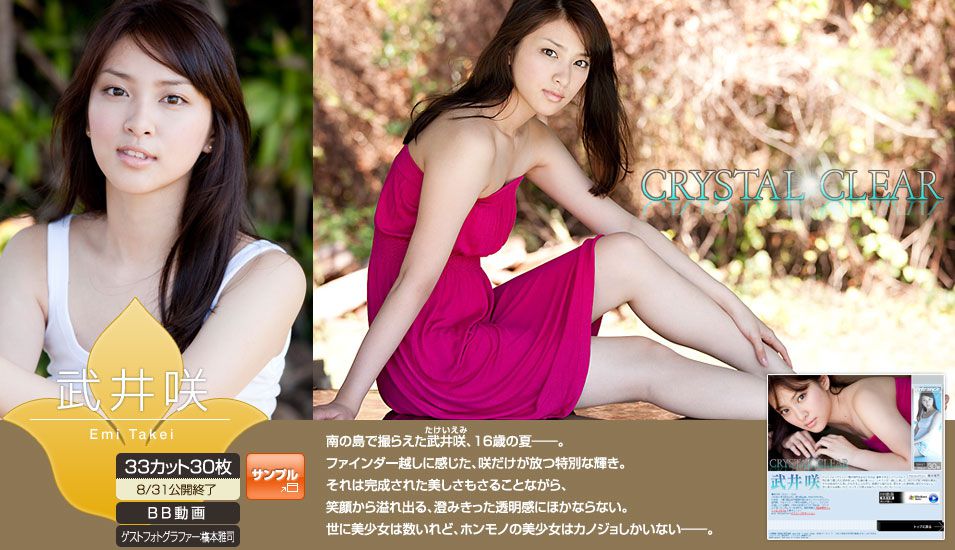 武井咲 Emi Takei 《Crystal Clear》 [Image.tv] 写真集