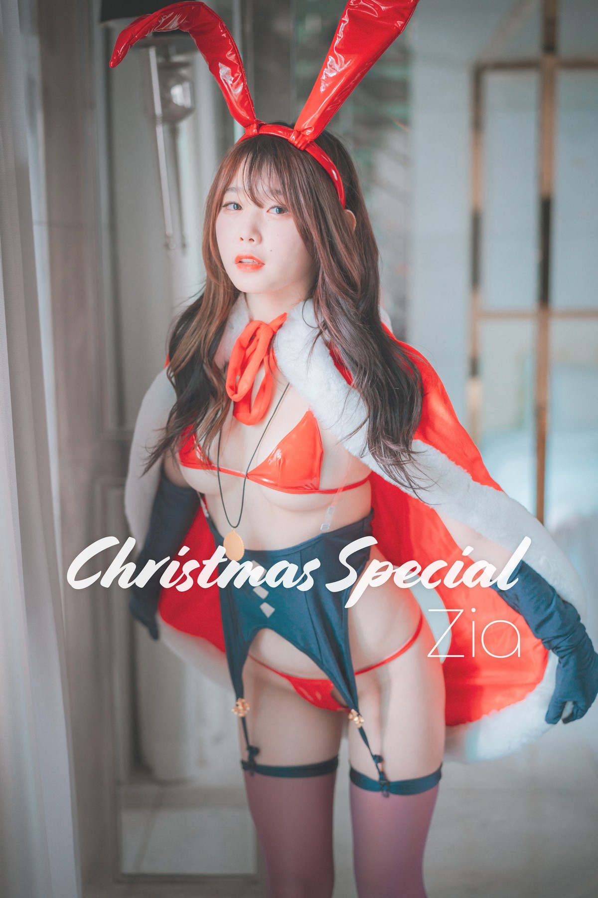 [DJAWA]No.102_Zia_Christmas Special主题私房性感情趣服饰露豪乳遮点诱惑写真70P_极品性感美女