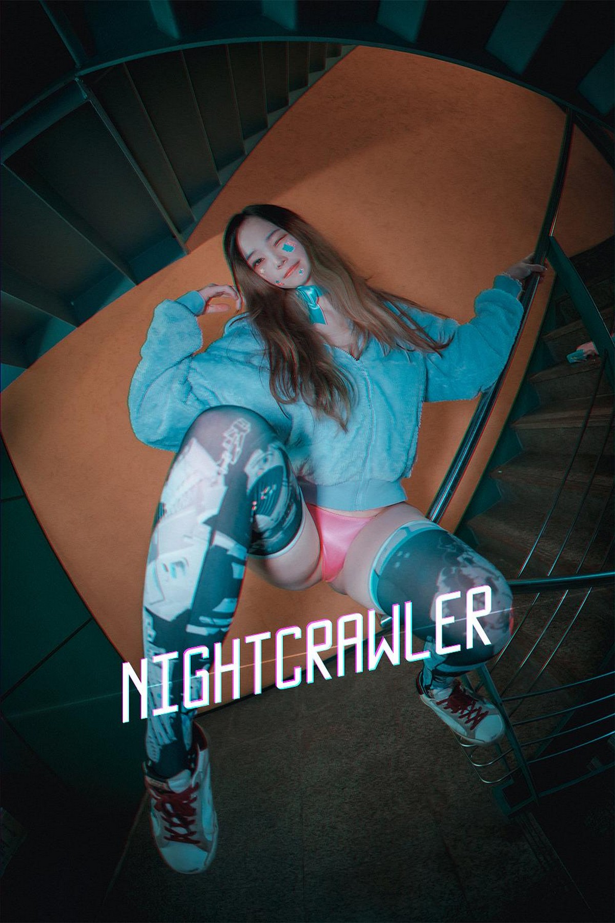 [DJAWA]No.086_模特BamBi_Nightcrawler主题户外性感服饰配红色内裤撩人诱惑写真101P_极品性感美女