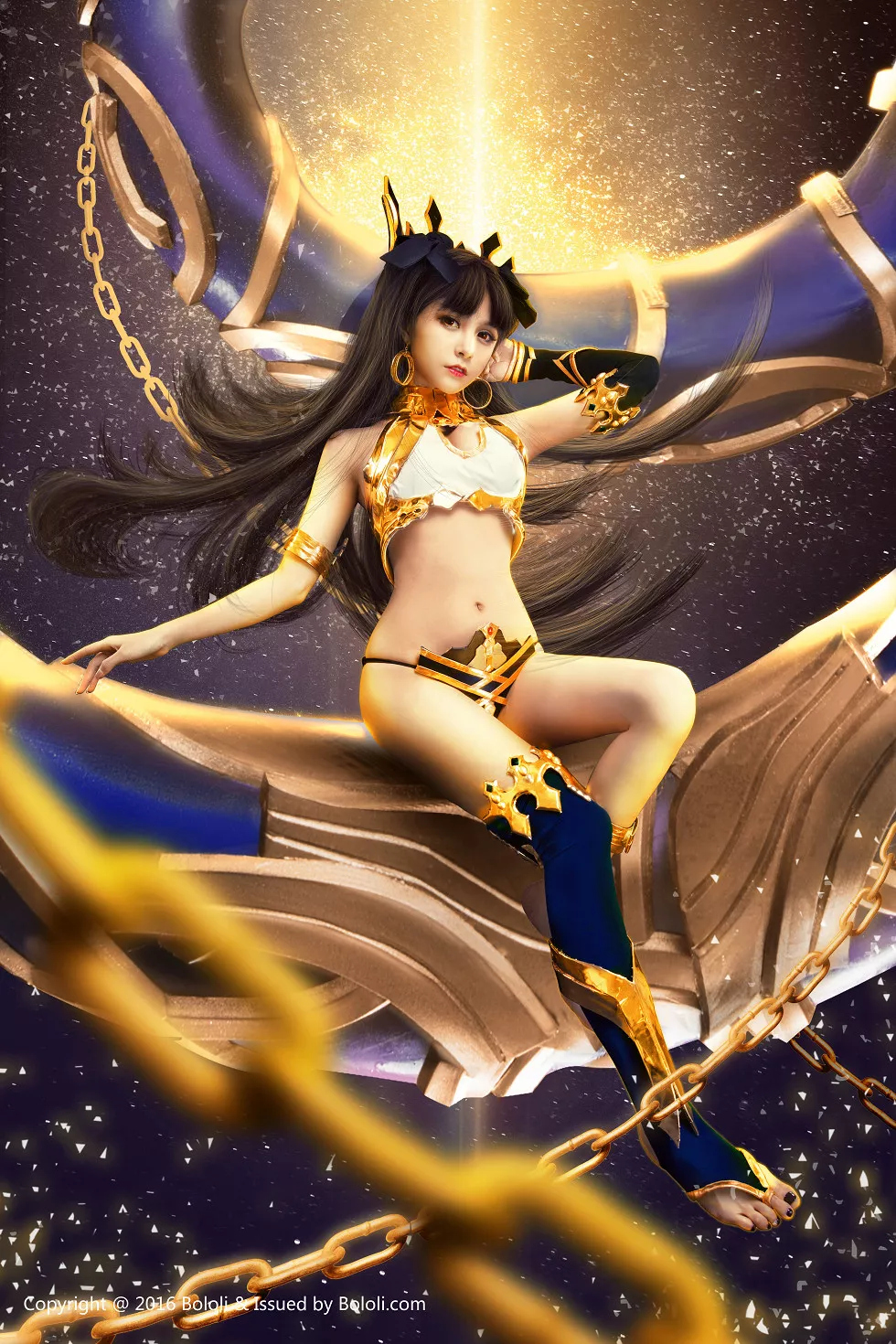[BoLoli波萝社新刊]Vol.041_嫩模夏美酱真人Cos伊斯塔凛秀完美身材傲人美乳写真37P_极品性感美女
